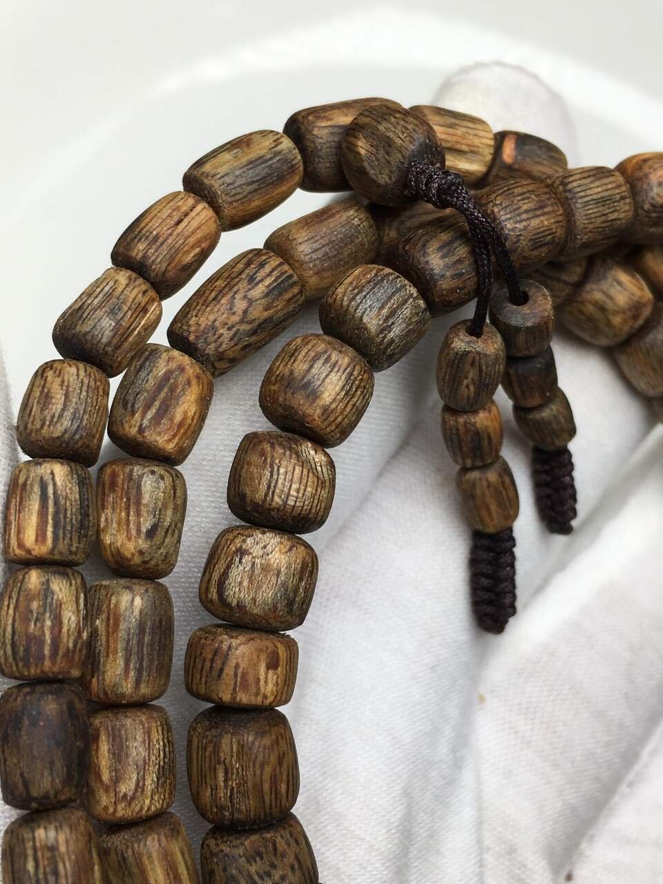 Agarwood Bracelet — Hand-strung plantation agarwood bracelets — 15 styles, wholesale pricing by weight at $18/g.